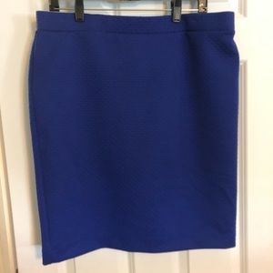 Royal Blue Large stretchy pencil skirt